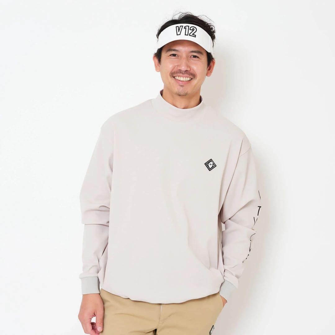 V12 RELAX L/S MOCK メンズ モックネック　M 美品