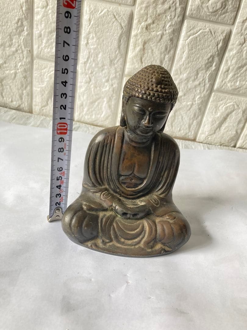古仏像，古銅製，「貞觀年製」在銘