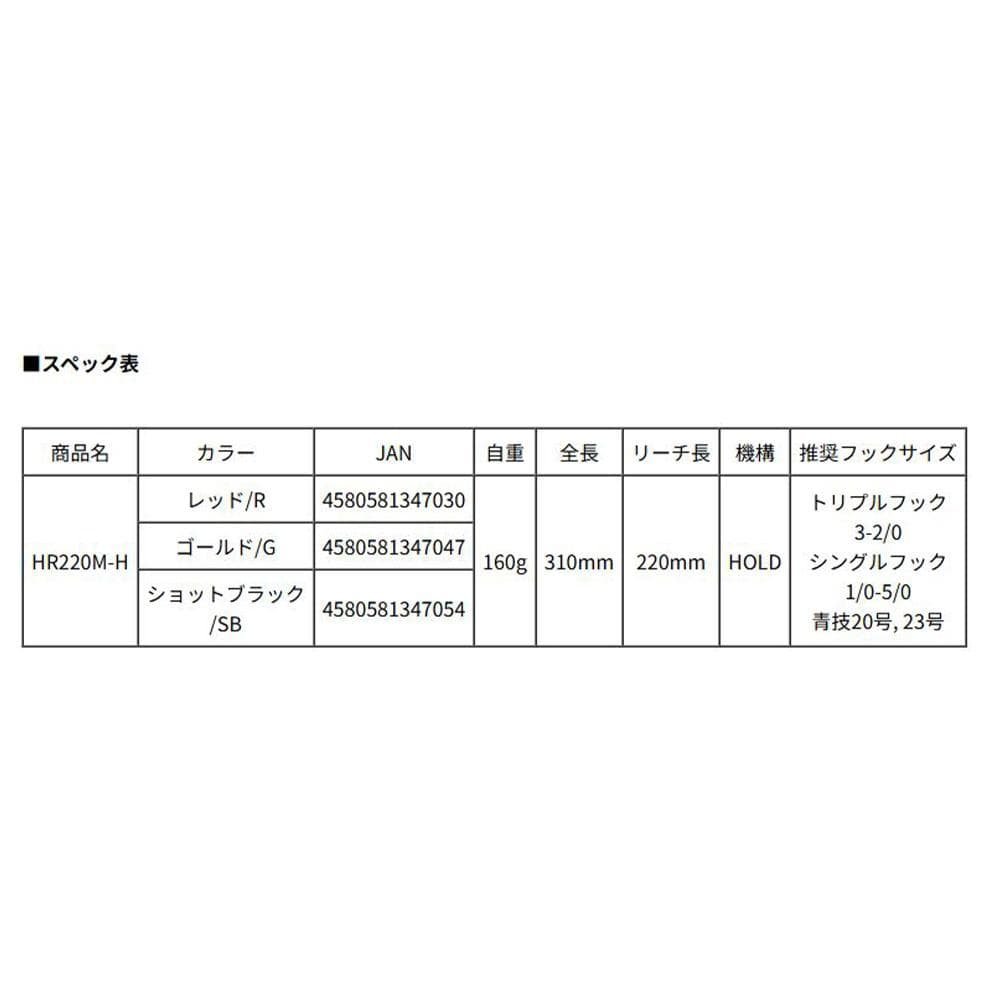 【スタジオオーシャンマーク】フックリムーバー HR220M-H /*