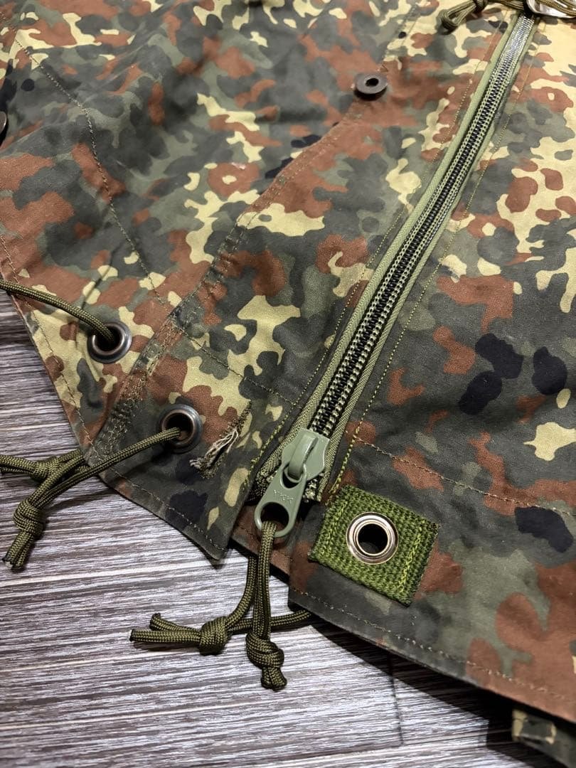 【値下】ドイツ軍 パップテント 軍幕 前面ジッパー加工済／蚊帳・ロープおまけ