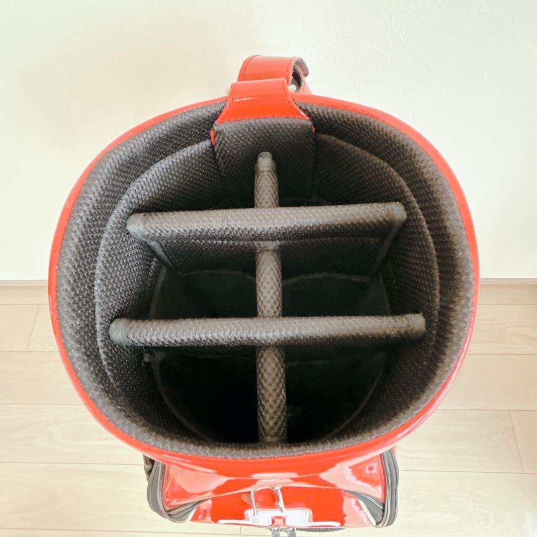 極美品 J.LINDEBERG ジェイリンドバーグ キャディバッグ 赤