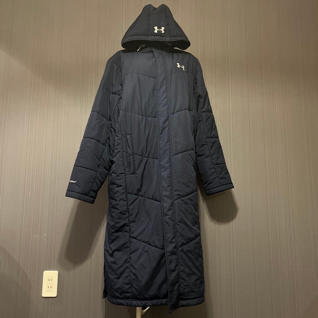 アンダーアーマー ベンチコート ネイビー メンズ XL UNDER ARMOR