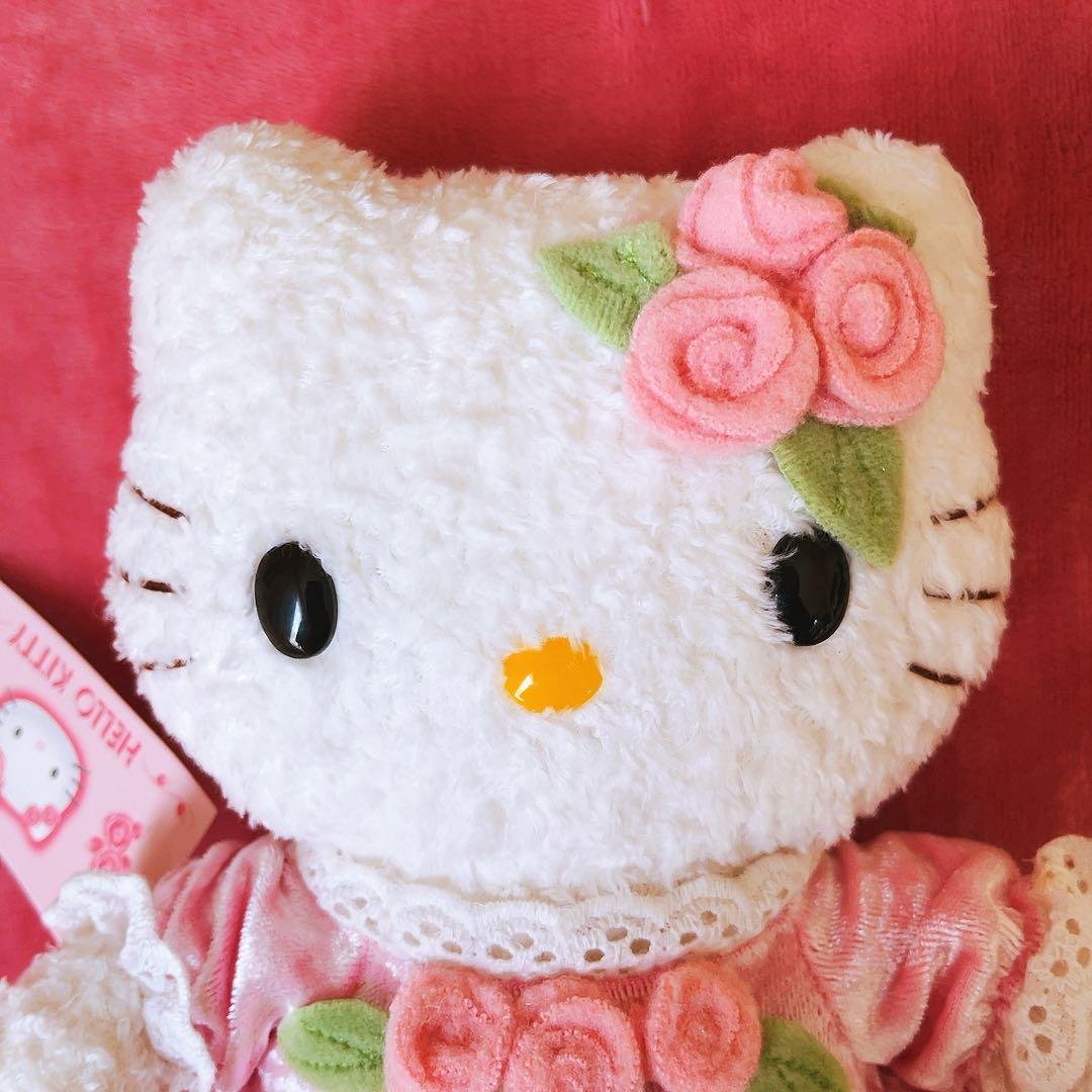 希少レア　ハローキティ　ぬいぐるみ　ノバラ　ローズ　ベルベット　2000 レトロ
